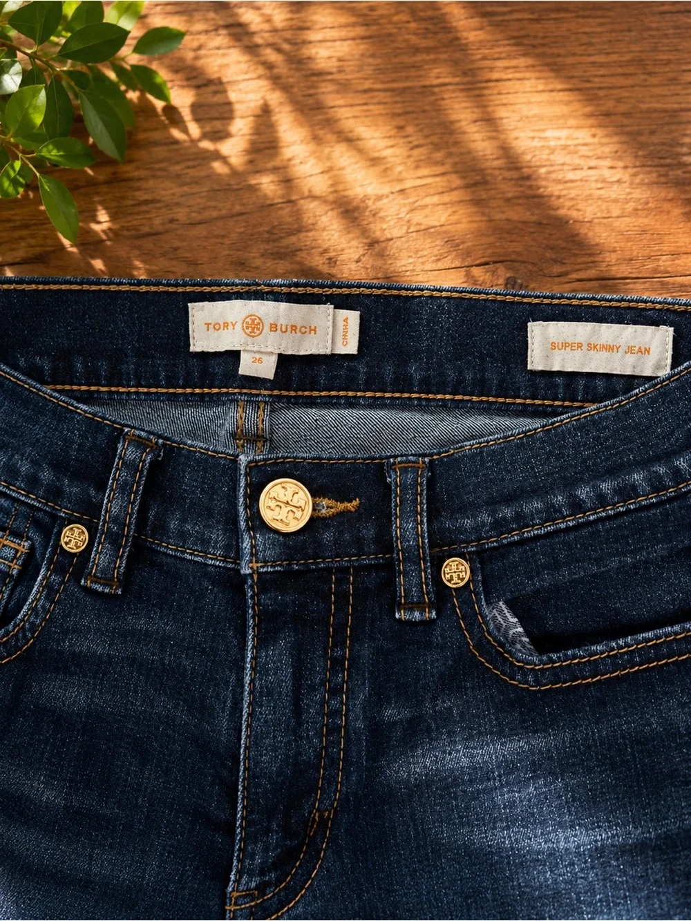 Tory Burch Dark Blue Skinny Jeans